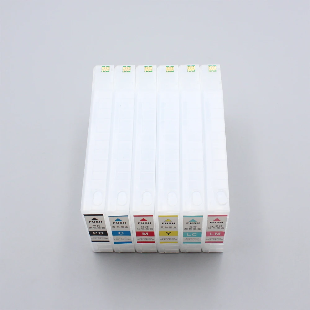 275ml/pcs T7821-T7826 Empty Refillable Ink Cartridge With Chip For Epson SureColor D700 SL-D700 Printer