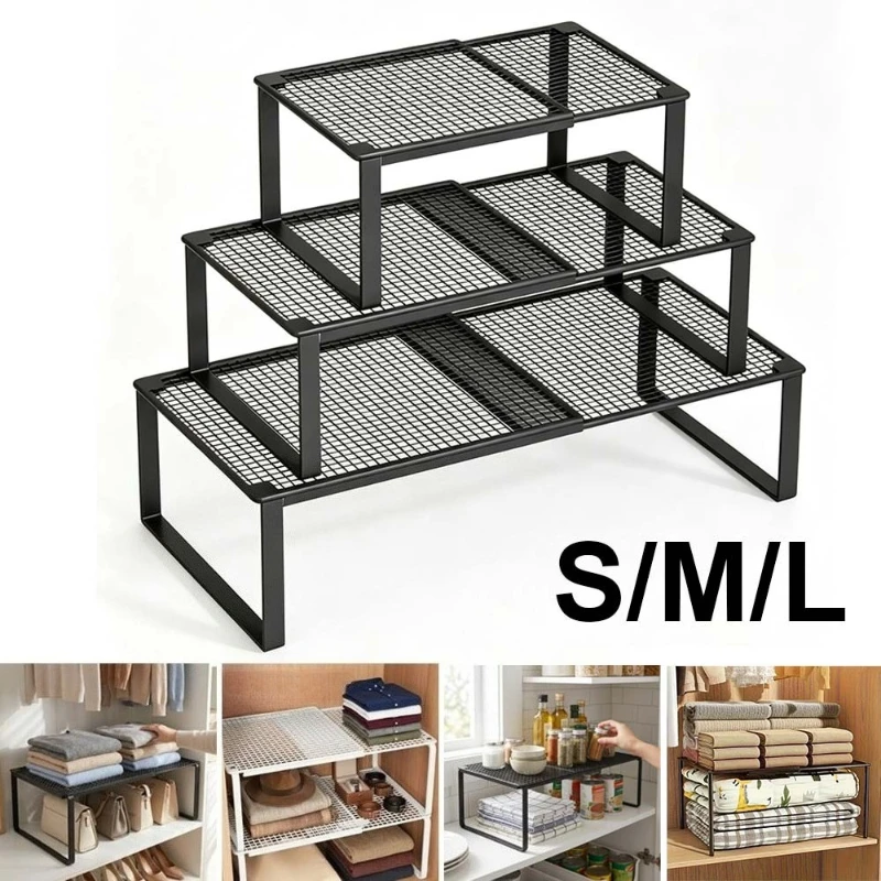 retractable-shelf-layered-storage-rack-no-drill-closet-dividers-iron-cabinet-organization-space-saving-stand-for-bedroom-kitchen