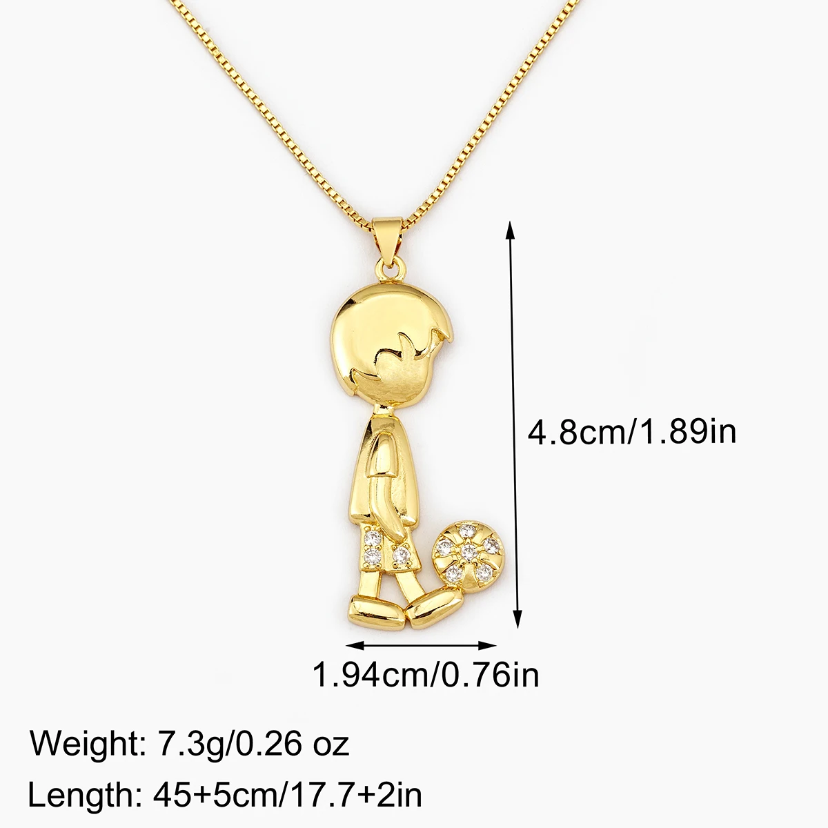 Nidin رائجة البيع لامعة كريستال الزركون فتاة بوي سحر قلادة قلادة للذكور والإناث الأزواج عيد الحب مجوهرات الأزياء