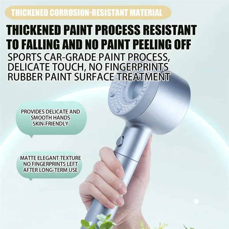 ABGR-رؤوس دش الحمام تصفية قوية 5-وضع يده بخاخات الحمام دش مع تدفق المياه الضغط العالي