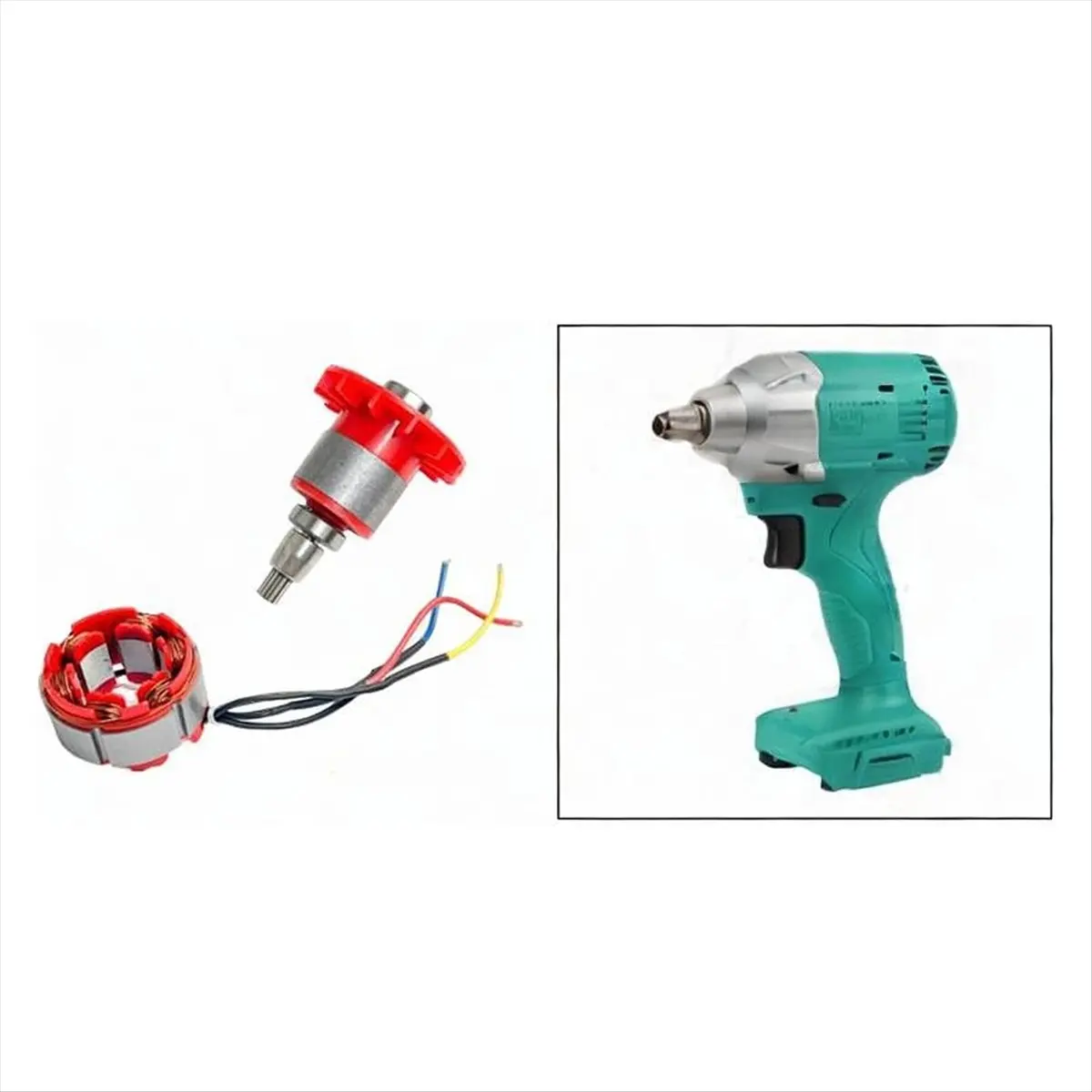 【WSFS】 Electric Wrench Rotor Stator Coil Control Board Route Switch Motor High Performance for 2106 Wrench Motor Assembly