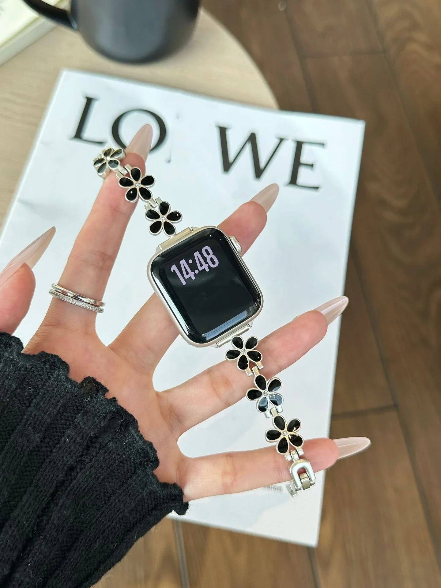 وصلة سوار معدني ملون ممتاز لسلسلة ساعات أبل 8/7/6/10/9 40 مللي متر 41 مللي متر 38 مللي متر 42 مللي متر 44 مللي متر 45 مللي متر 46 مللي متر حزام