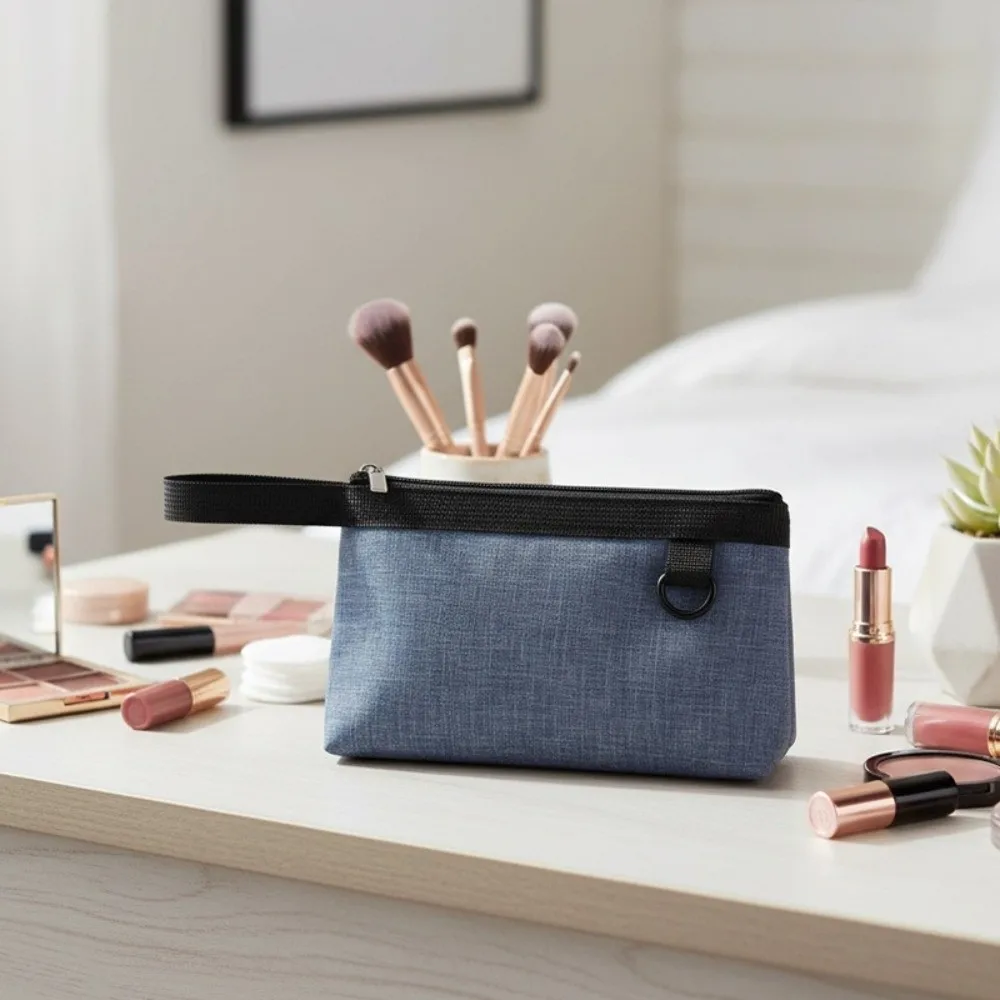 Durable Oxford Cloth Oxford Cloth Zipper Pouch Large Capacity Wear-resistant Makeup Bag Waterproof Zipper Storage Bag