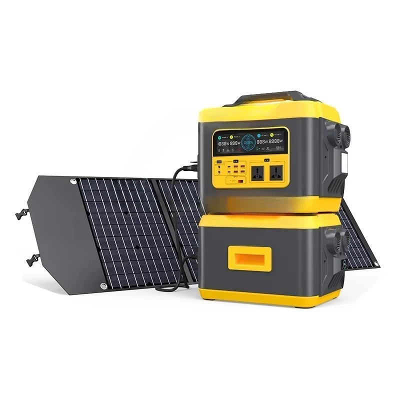 Outdoor camping solar bank  emergency solar generator lithium ion 1000W 2000W 3000W portable power station