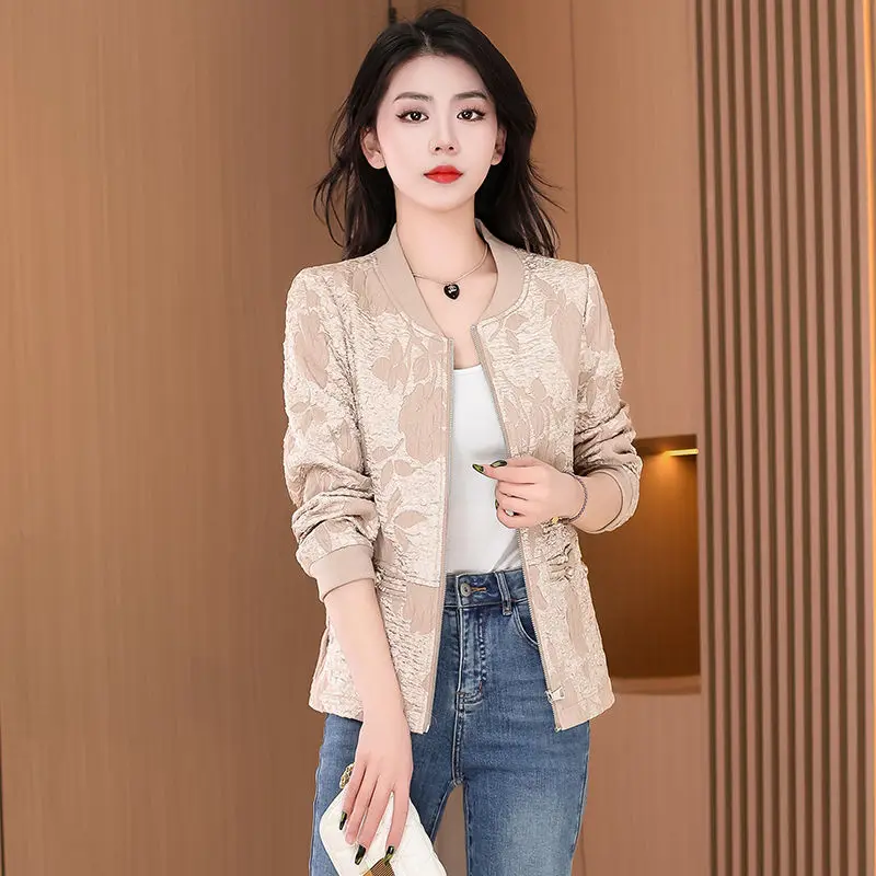 Small Fragrance Short Korean Version Loose Coat Women's Spring 2023 New European Fashion Western Style Little Jacket Female Top