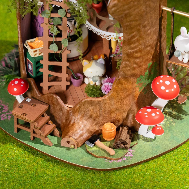 Rolife Fairytale Tree House DIY Miniature Kit 5