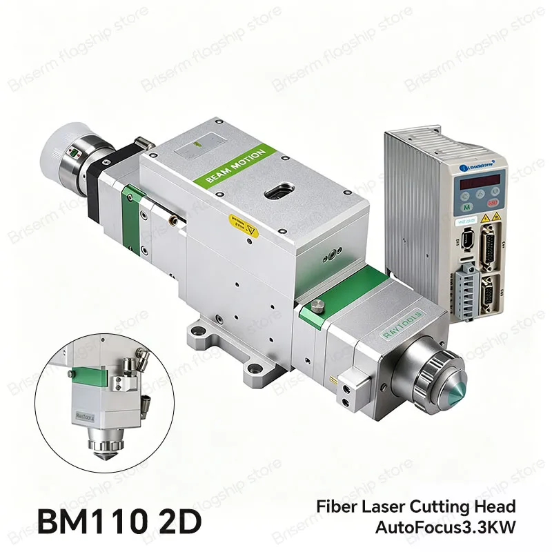 Original Raytools BM110 Fiber Laser Cutting Head AutoFocus 3.3KW 2D For High Precision Laser Cutting Machine