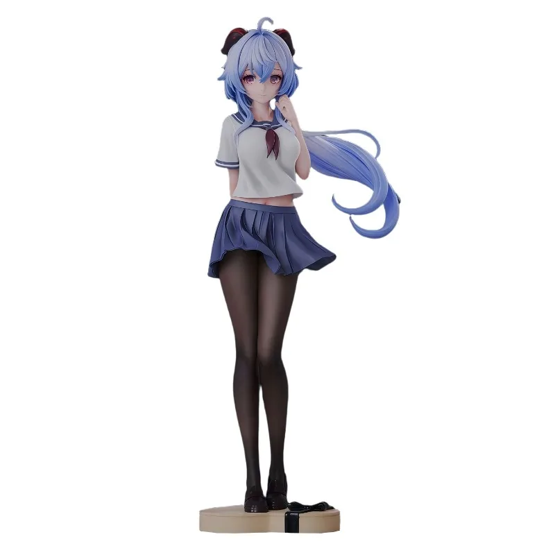 Figurka Genshin Impact Ganyu 25 cm, dostępna od ręki, urocza, piękna dziewczyna, model anime z gry, ozdoba na biurko z PVC, dekoracje, prezenty świąteczne.
