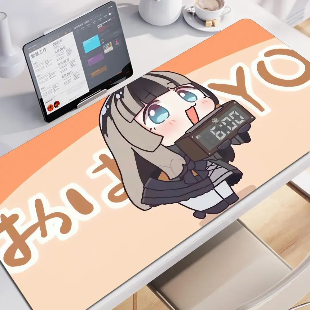 

Virtual Idol Rubber Mouse Mat Vtuber Juufuutei Raden Anime Large HD Priting PlayMat Office Game Creative Desk Gaming Mat
