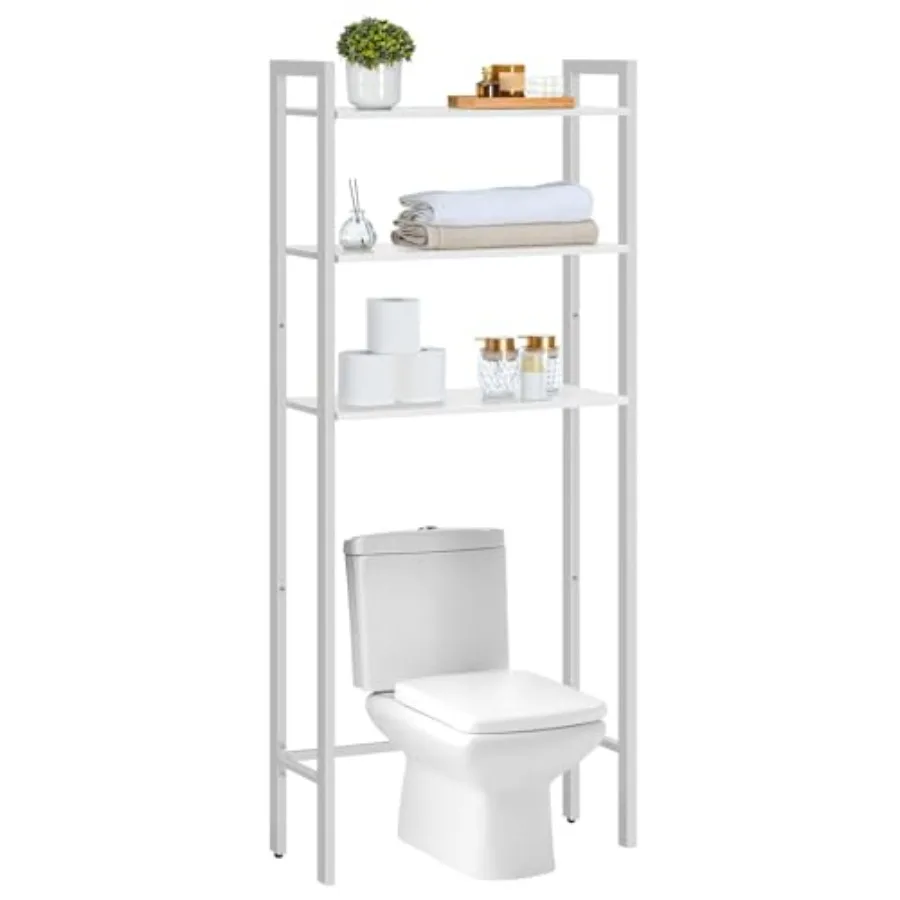 Hoobro Over The Toilet Storage 3-Tier Bathroom Organizer Shelf Over Toilet Free…