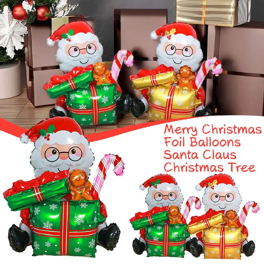 Santa Claus Christmas Series Aluminum Film Balloon Year Claus Decoration Party Festival Santa ﻿ Balloon New T9l4