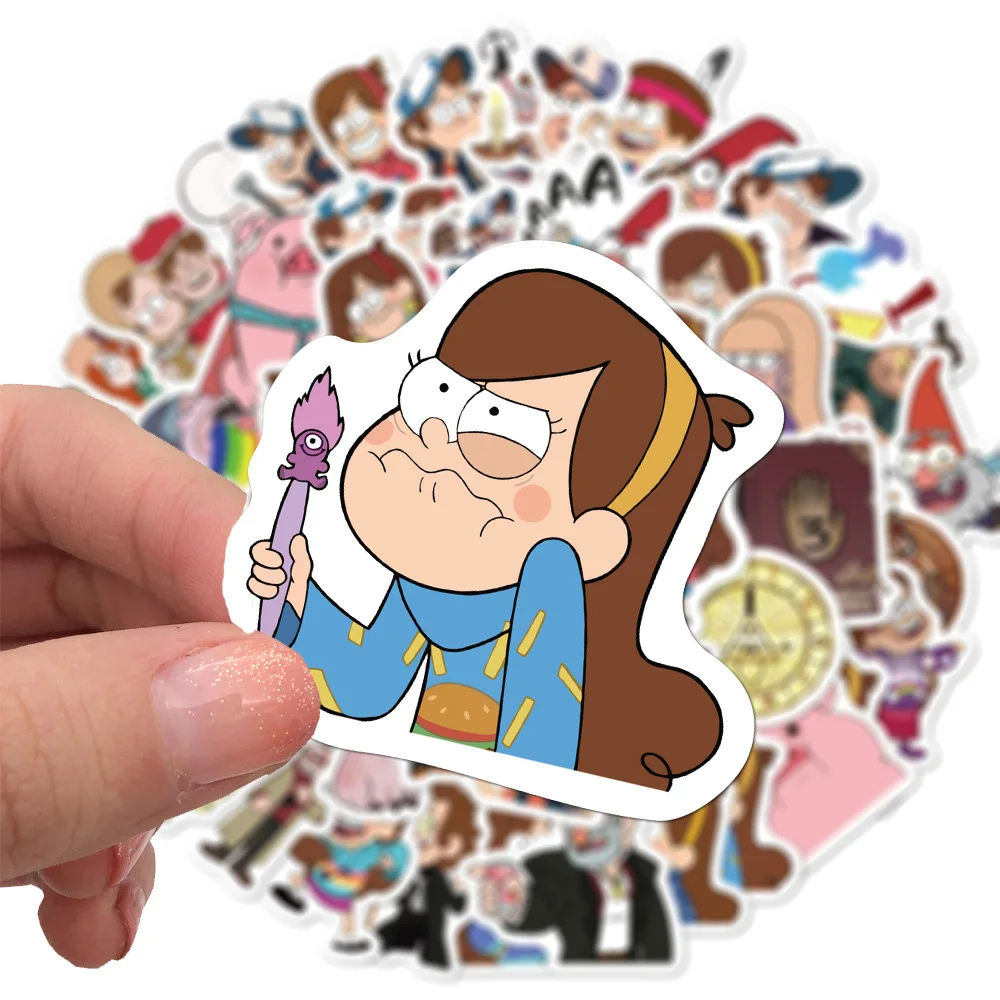 10/30/50PCS Disney Cartoon Anime Gravity Falls Stickers for Laptop Motorcycle Phone Car Waterproof Cute Graffiti Sticker Kid Toy