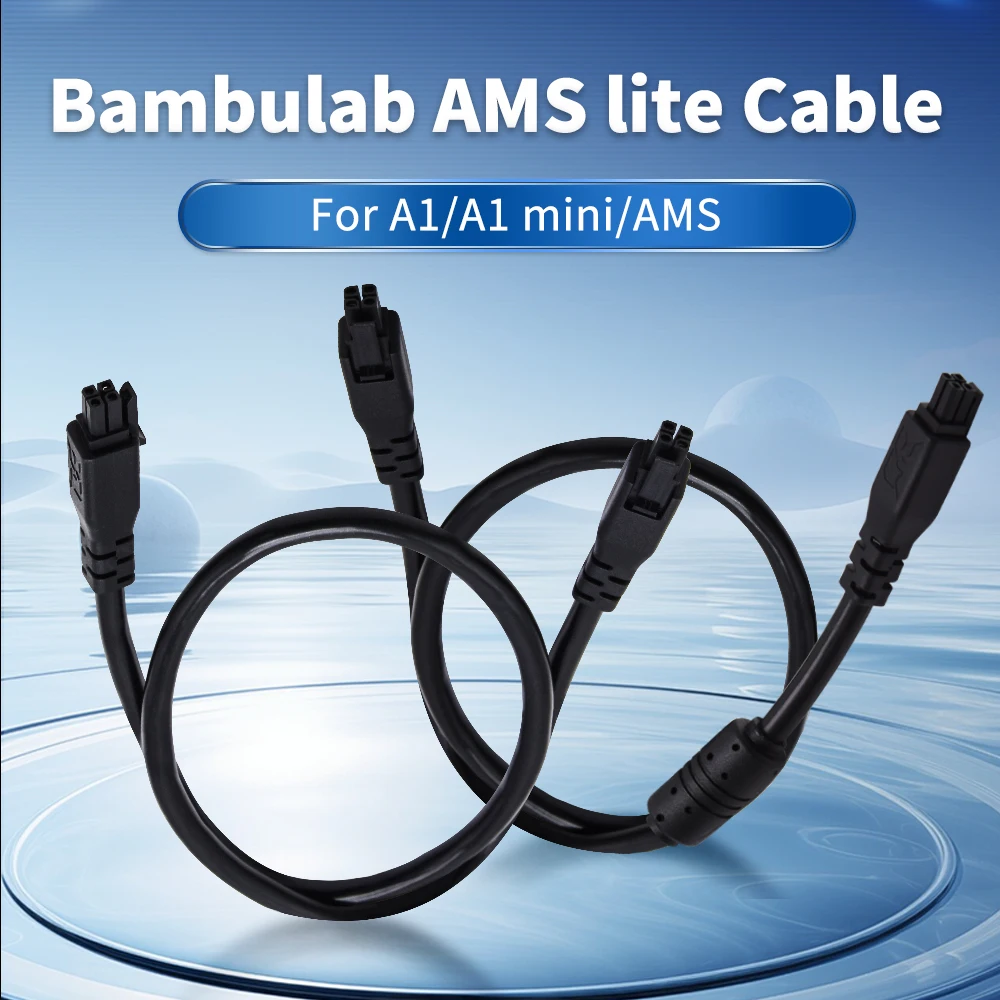 Bambu Lab AMS Lite 0.5M/1M/1.5M 4ピンOEM延長ケーブル（オスコネクタ付き）をA1/A1 mini 3Dプリンター用にアップグレード