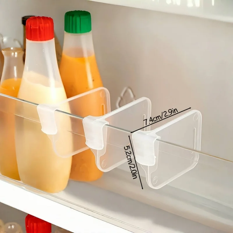 

Home Refrigerator Storage Partition Board Adjustable Fridge Divider Storage Separators Kitchen Bottle Can Shelf Organizer