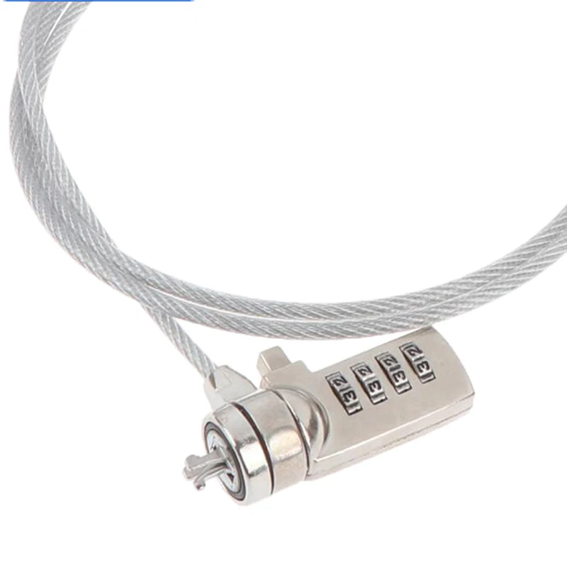 Anti-Theft Security Lock Chain, Segurança 4 dígitos, Bloqueio do computador, Notebook, PC, Laptop