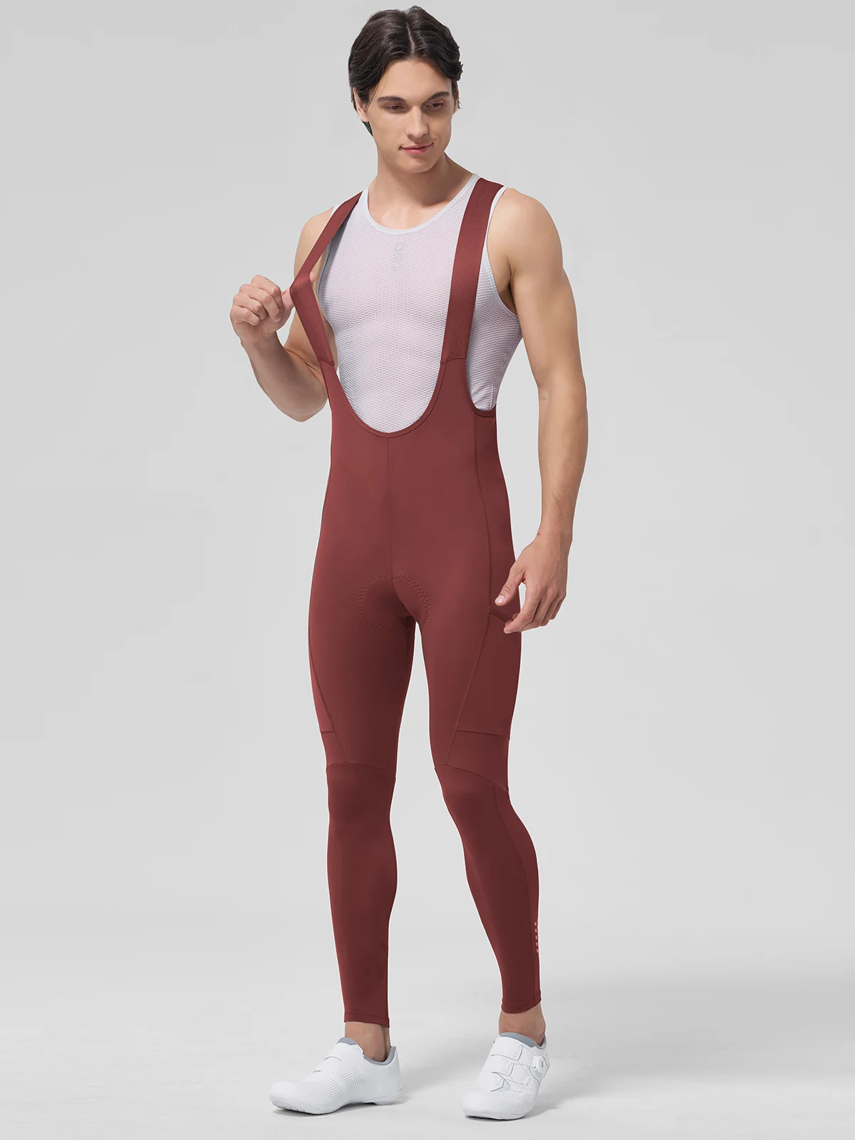 AliExpress cheji Cheji Men's Cycling Long Bib Pants, No Logo, with 2 Side Pockets, High Quality