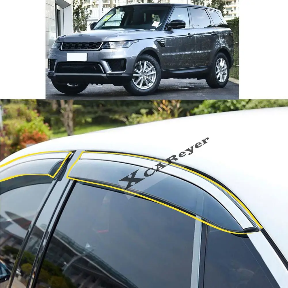 For LAND ROVER RANGE ROVER SPORT 2014 2015 2016 2017 2018 2019 2020 Car Sticker Window Glass Wind Visor Rain/Sun Guard Vent