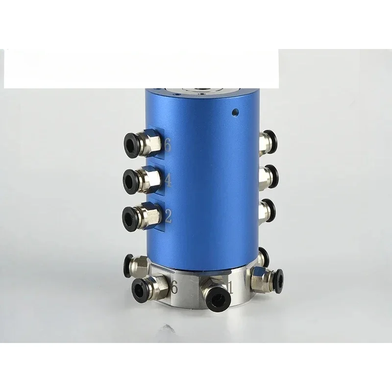 

6-way pneumatic, electro-hydraulic integrated sliding ring, 360 degree pneumatic universal rotation multi-channel rotary joint