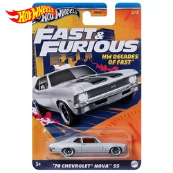 Original Hot Wheels Car 70 Chevrolet NOVA SS Fast & Furious HW Decades of Fast Toys for Boys 1/64 Diecast Metal Vehicles Gift