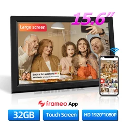 15.6 Inch WiFi Frameo Digital Photo Frame  32GB Smart Digital Picture Frame with 1920x1080 IPS HD Touch Screen