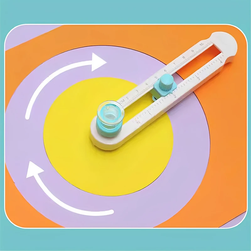 Adjustable Circle Cutter with Measuring Scale – Precision Round Paper Trimmer for Scrapbooking, Craft, Photo, Card Making TMZ view 4
