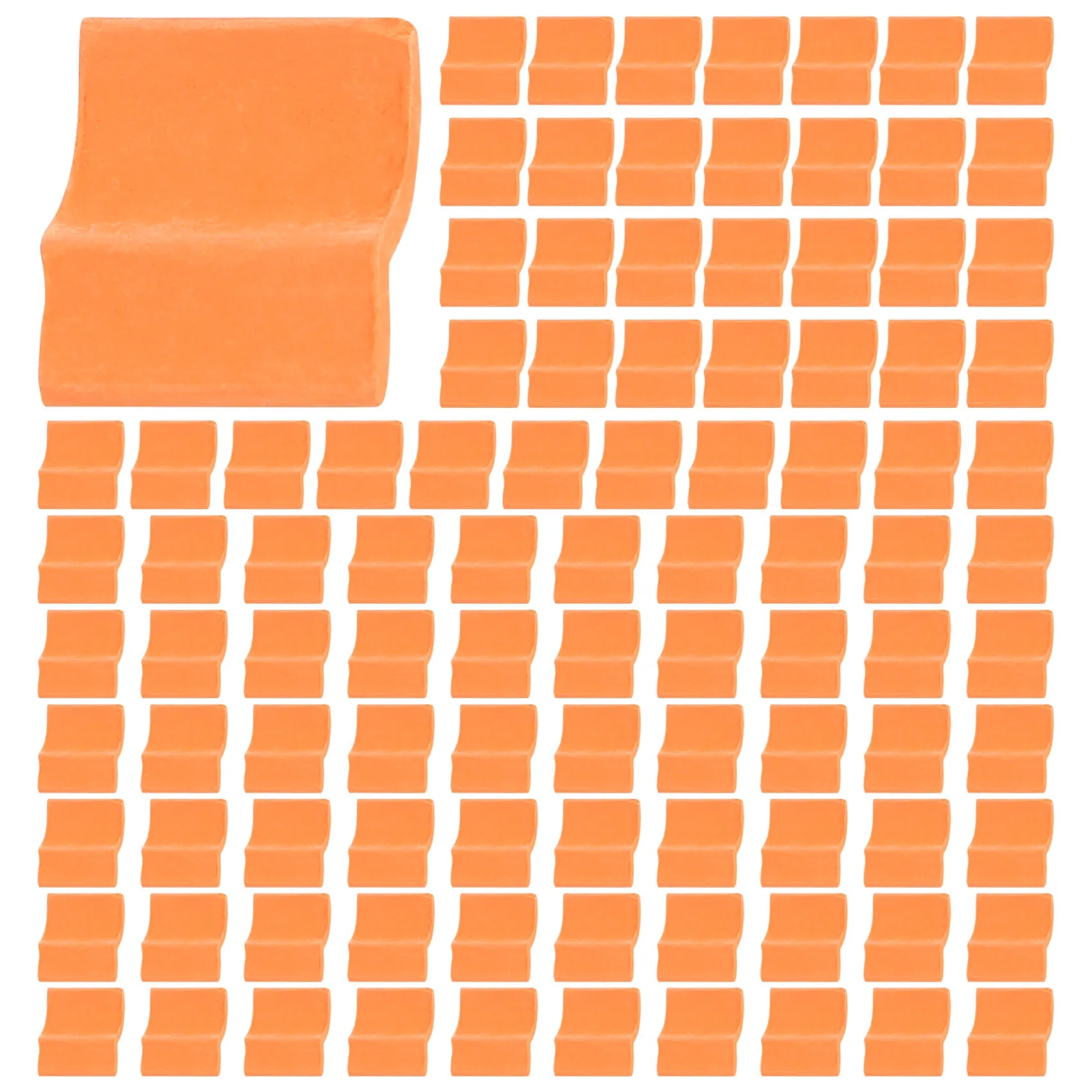 B78B-Daktegels Modelbouwset Miniatuurtegels Daktegels Poppenhuis Gordelpen Nep Tegel Model Landschap Accessoires, 100 Stuks