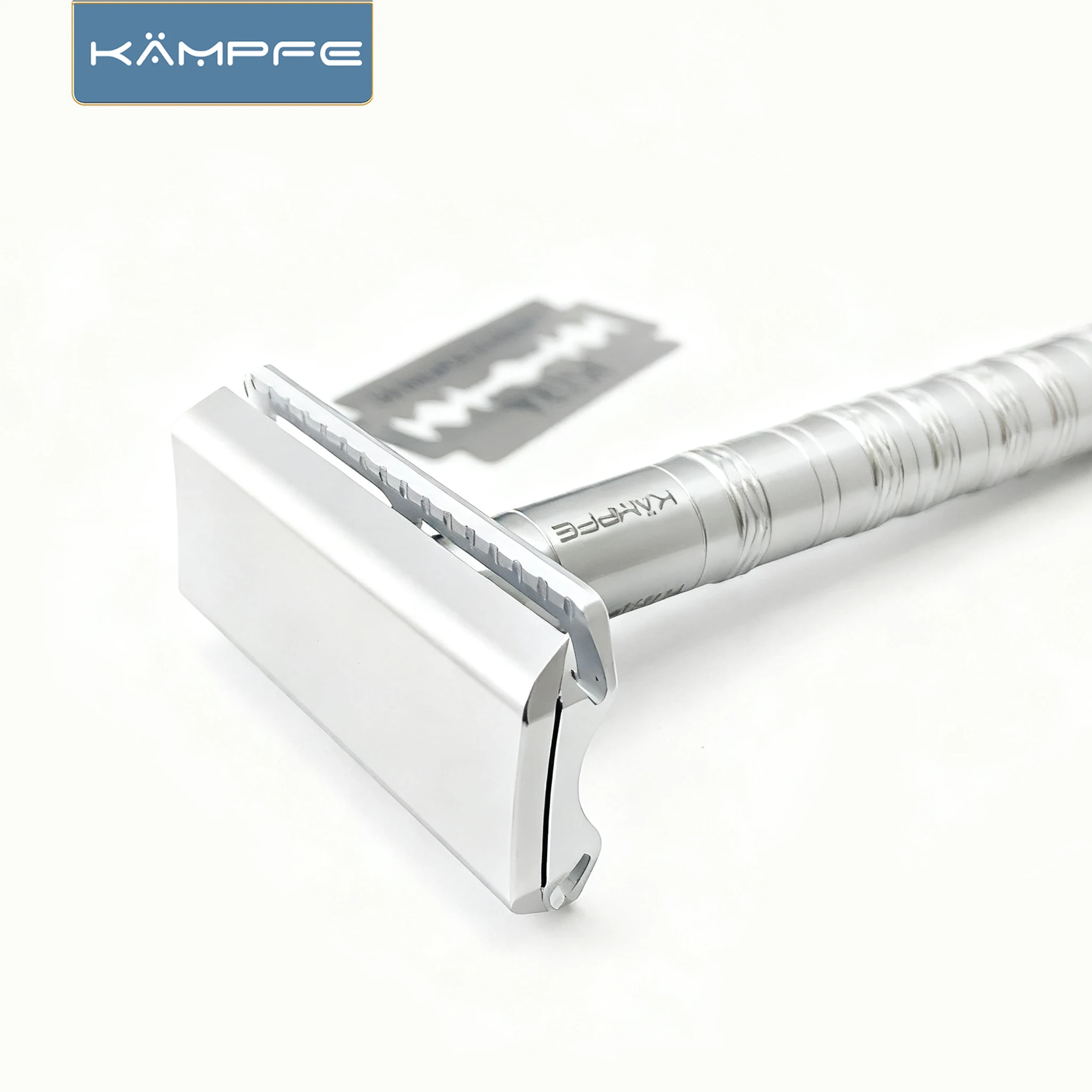 KAMPFE Double Edge Safety Razor Stainless Steel Classic Manual Shaver Wet Shaving 30-degree Shaving Angled Head for men view 6