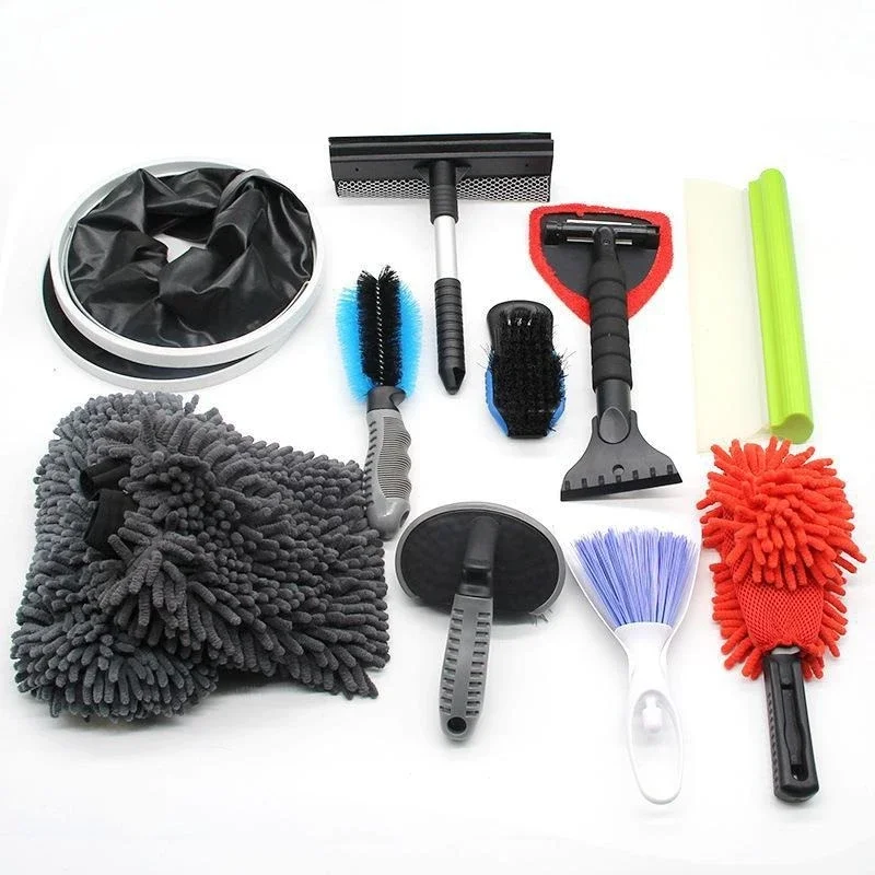 Car cleaning tools, tire brushes, cleaning cloths, cleaning kits