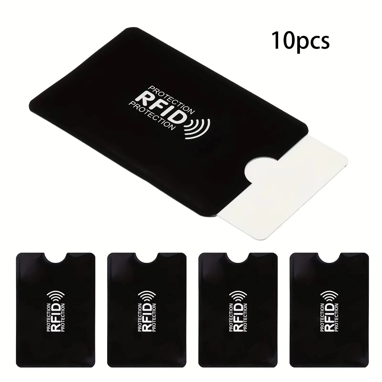 10 Pcs RFID Protection Card Sleeves - Secure Your Credit and Debit Cards- Simple Style for Everyday Use