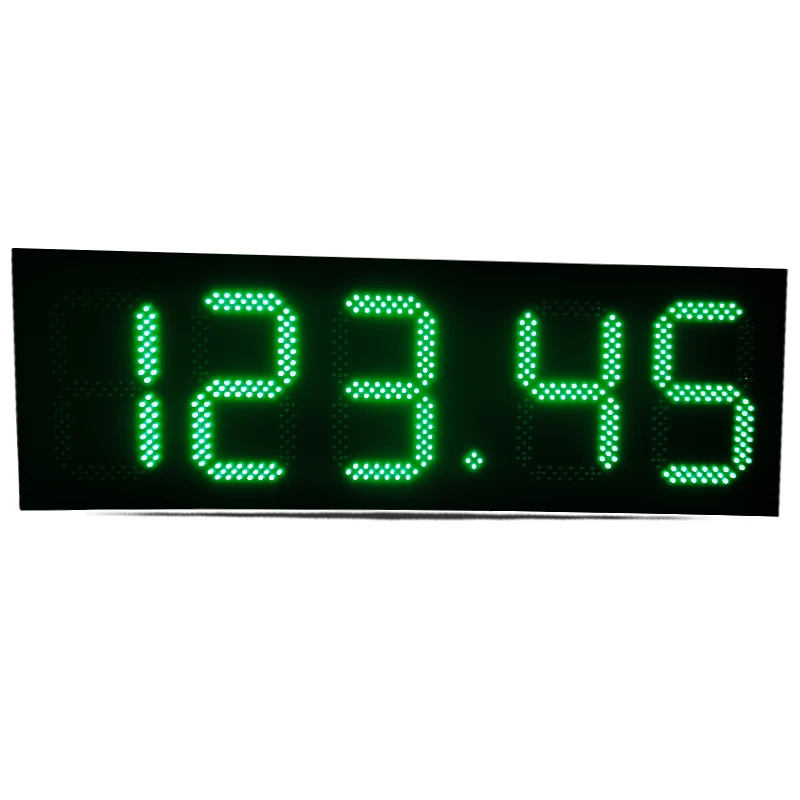 10-inch LED oil price screen LED logo remote control outdoor red gas station waterproof digital display screen DAP