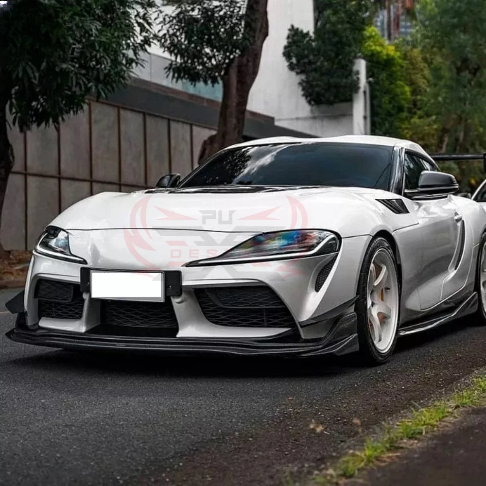 

Спойлер-сплиттер для переднего бампера, защита бампера для Toyota Supra A90 MK5 GR 2019+, комплект обвеса из карбона