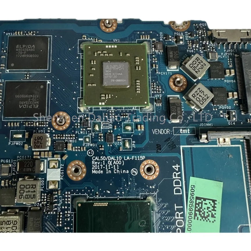 Imagem -03 - Motherboard Laptop Totalmente Testado para Dell Latitude 3490 3590 Mainboard Laptop com I37130u I5-7200u 8250u I78550u Uma pm La-f115p