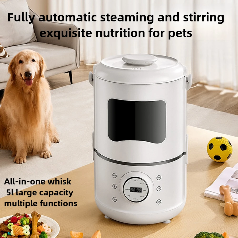 

Pet Fresh Food Machine Homemade Wet Food Steaming Cooking All-in-One Multi-Functional Stainless Steel Cat Dog