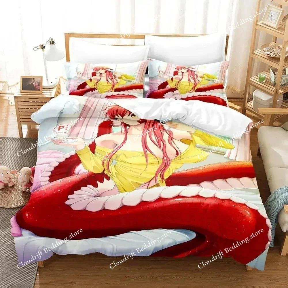 

Monster Musume Bedding Set Single Twin Full Queen King Size Bed Set Adult Kid Bedroom Duvet cover Sets 3D Anime Bed Sheet Set