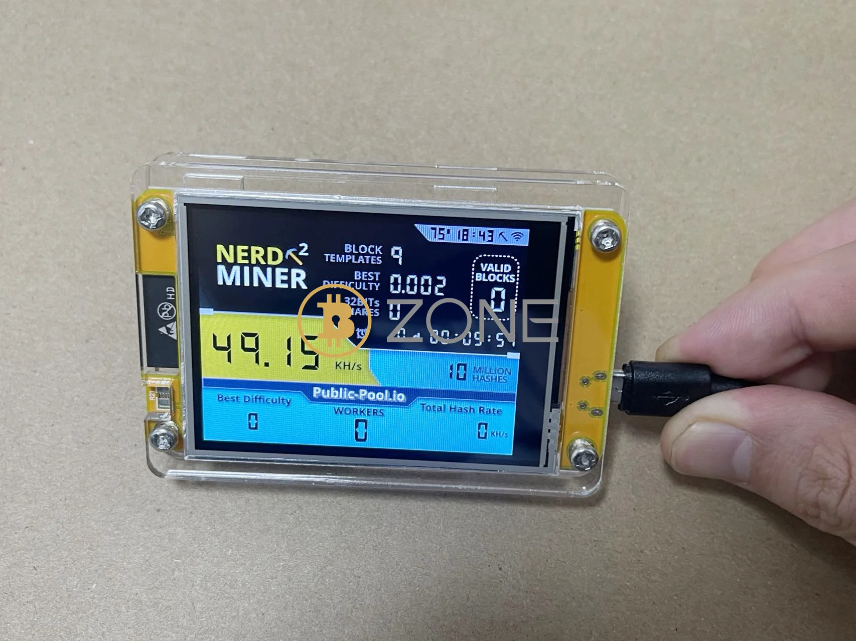 Imagem -03 - Crypto Bitcoin Mining Machine Nerdminer v2 2.8 Display Btc Loteria Solo Nerd Miner Crypto