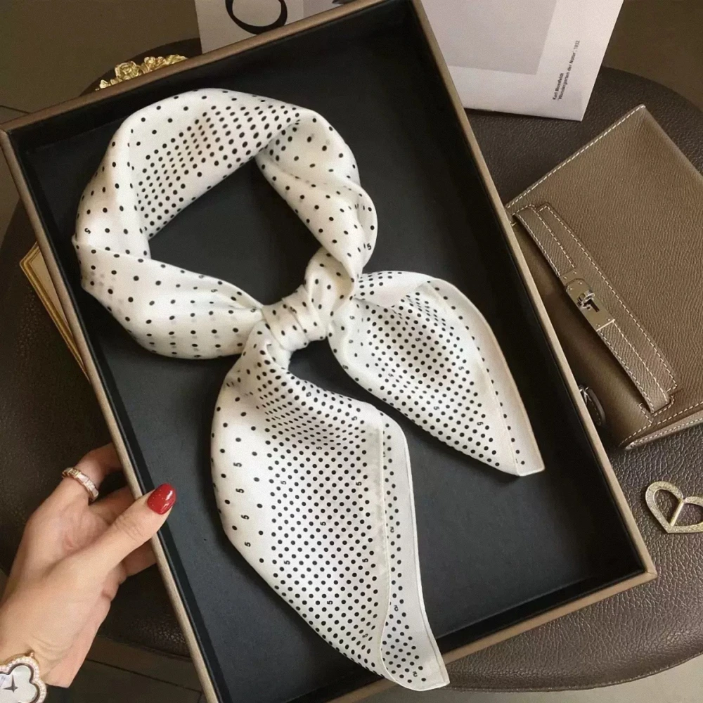 Fashion Scarves for Women Shawl Print Silk Satin Hijab Scarf Female Bandana 70*70cm Luxury Brand Square Shawls Scarfs For Ladies