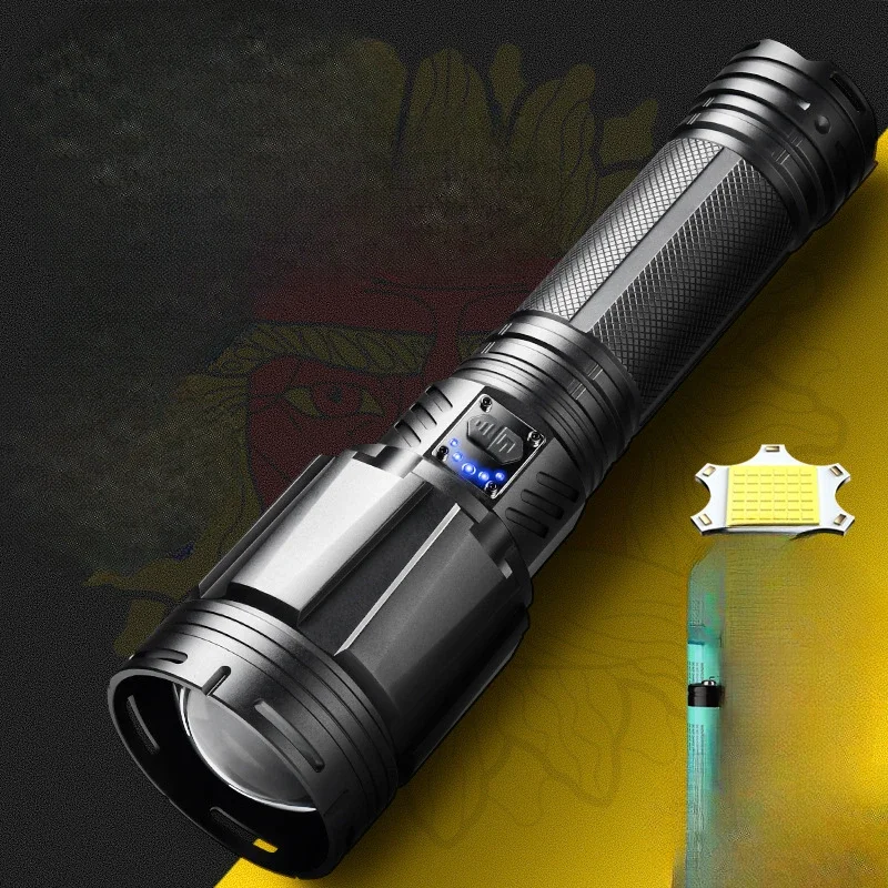 

Strong Light Long-distance Flashlight Multi-function High-power Outdoor Zoom Flashlight