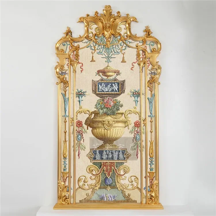 

Large Entrance Oil Painting Handmade French Mural Fireplace Villa Loft Living Room Hanging Painting Corridor