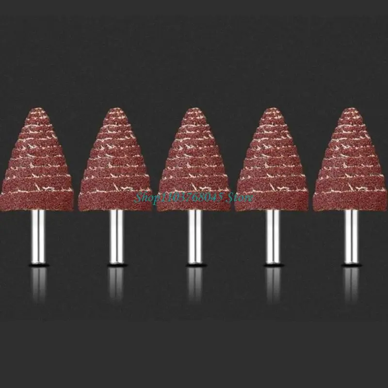 

R53F Прочный лепестковый круг из абразивной наждачной бумаги с хвостовиком 6 мм/3 мм для полировки глубоких отверстий