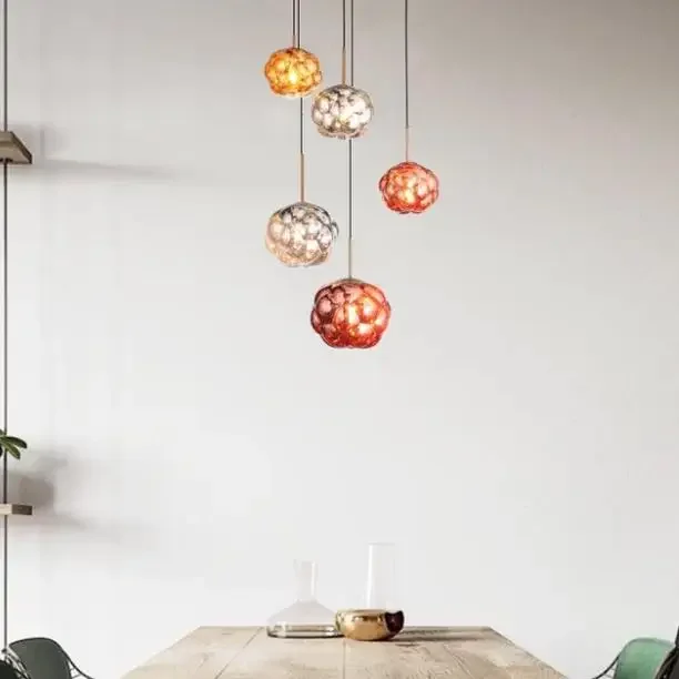 

Modern LED Glass Pendant Lights Lighting Nordic Creative Cafe Hanging Lamp Living Room Restaurant Bedroom Decor Light