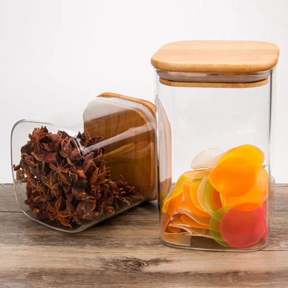 

750ml Clear Glass Storage Jar Multipurpose Canister with Silicone Seal for Nuts Grains Cereals Glass Jar Sealed Canisters