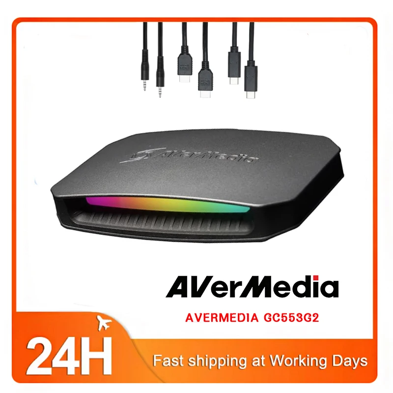 4K Low Latency HDMI2.1 Capture Card AVerMedia GC553G2 FOR PS5 Pro, Live Stream and Game Recording