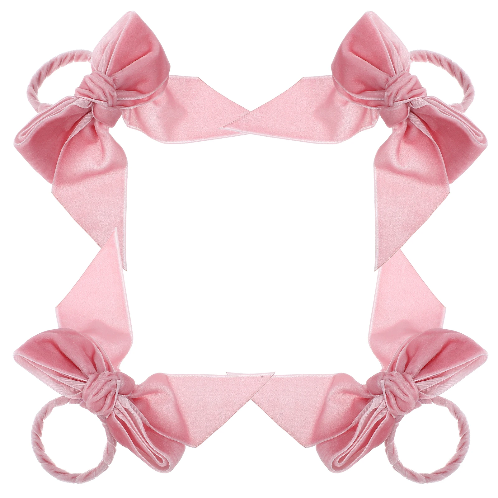 

4Pcs Bowknot Napkin Rings Soft Lint Elegant Wedding Party Holiday Dinner Napkin Holders Bow Napkins Rings Bow Napkins Ring