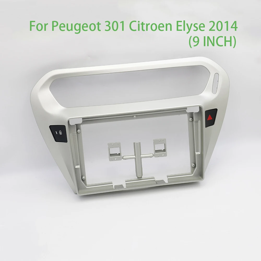 

for Peugeot 301 Citroen Elyse 2014 Car Accessories 9 Inch Frame Fascia Adapter Android Radio Audio Dash Fitting Panel Kit