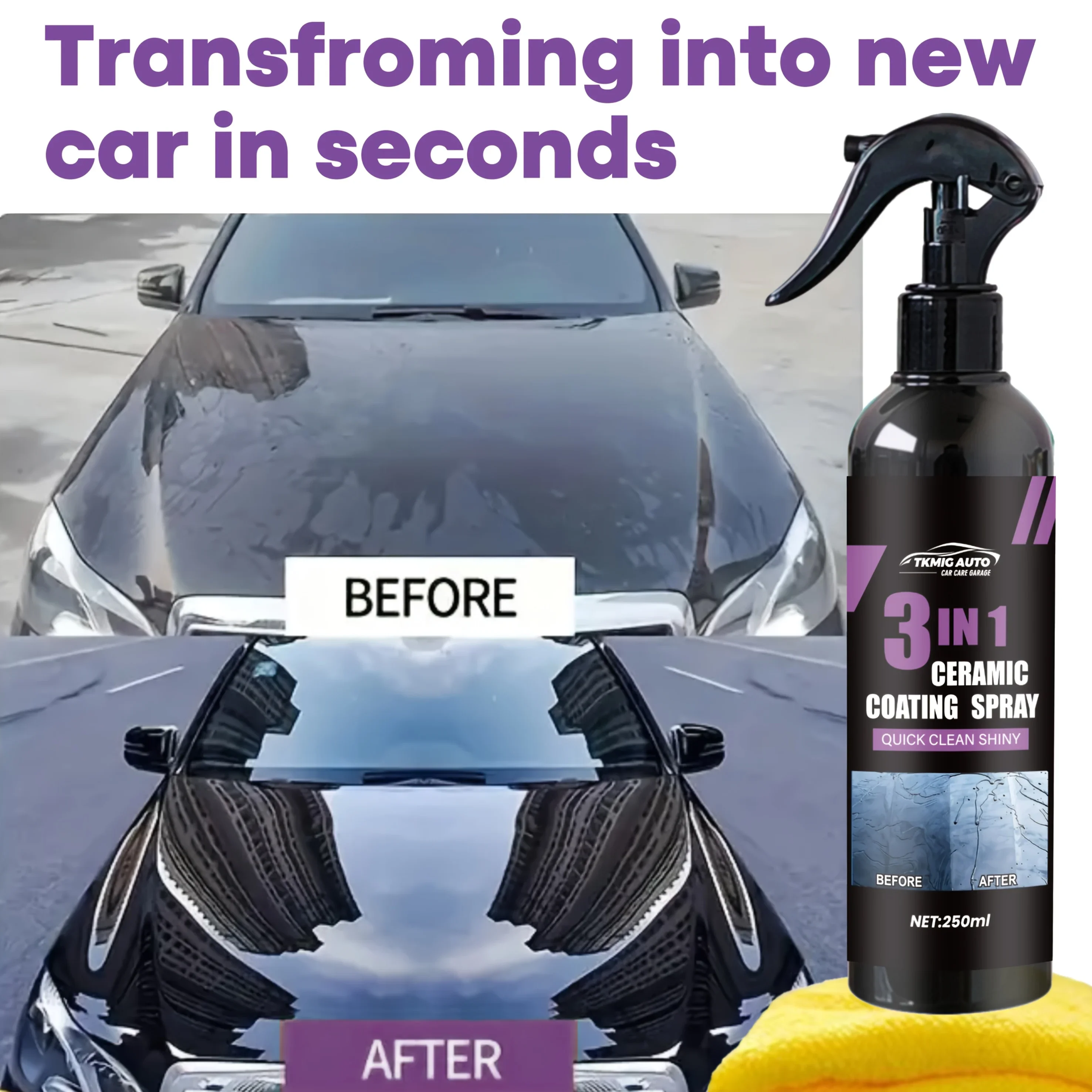 نانو طلاء السيراميك رذاذ تلميع السيارات السائل السيراميك معطف منتج العناية بالسيارات طلاء الزجاج يحمي طلاء السيارات