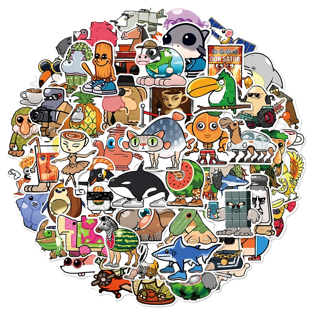 10/30/55 قطعة Kawaii مجردة الحيوان تونغ تونغ صحور ملصقات الإيطالية Brainrot ملصق الأمتعة دفتر الهاتف لطيف الكرتون الشارات