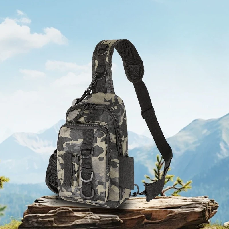الرجال النساء حقيبة ساعي الرياضة التمويه التكتيكية حقيبة صدر للرجال متعددة الوظائف الترفيه السفر المحمولة الكتف حقيبة الصيد #4