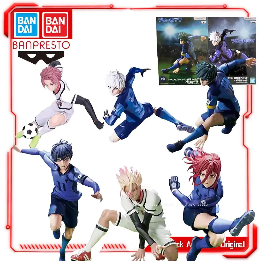 Original Bandai BLUE LOCK Nagi Seishiro Rin Itoshi Isagi Yoichi Itoshi Sae Chigiri Hyoma Shidou Ryuusei Anime Action Figure Toys
