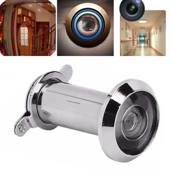 Wide Angle Door Peephole Viewer, Metal Housing, 200 Degree Viewing Angle, Adjustable Threaded Tube, Convenient Installation