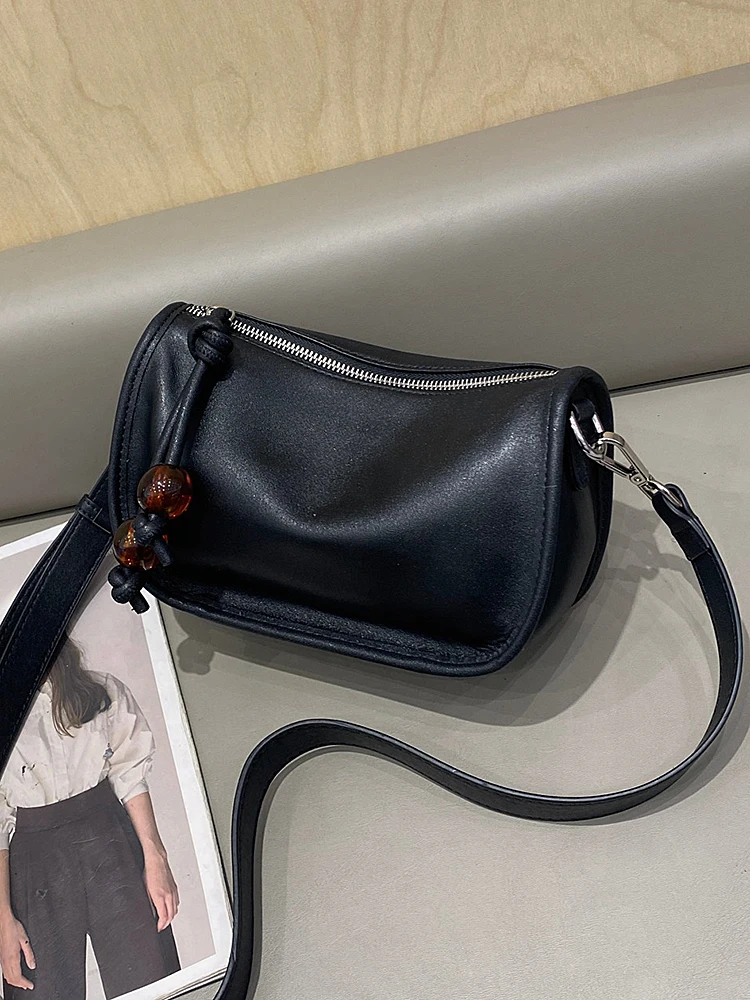 

Модная кожаная сумка через плечо, женская сумка на одно плечо, весна-лето, новинка, универсальная элегантная американская ретро-сумка